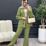 مانتو و شلوار دو جیب پاکتی درنا کد 4963