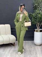 مانتو و شلوار دو جیب پاکتی درنا کد 4963 - تصویر 17