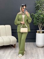 مانتو و شلوار دو جیب پاکتی درنا کد 4963 - تصویر 21
