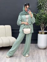 مانتو و شلوار دو جیب پاکتی درنا کد 4963 - تصویر 20