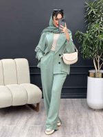 مانتو و شلوار دو جیب پاکتی درنا کد 4963 - تصویر 11
