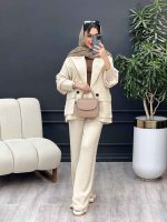 مانتو و شلوار دو جیب پاکتی درنا کد 4963 - تصویر 19