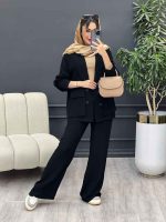 مانتو و شلوار دو جیب پاکتی درنا کد 4963 - تصویر 4