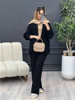مانتو و شلوار دو جیب پاکتی درنا کد 4963 - تصویر 10