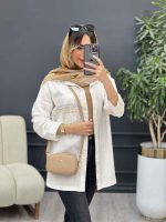 مانتو جیب گلدوزی پایین هلال کد 4933 - تصویر 8