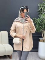 مانتو جیب گلدوزی پایین هلال کد 4933 - تصویر 2
