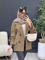 مانتو چهار دکمه آستین بند دو جیب کد 4943 - تصویر 6