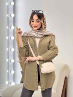 مانتو کتان دو جیب پرند کد 4950 - تصویر 23