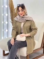 مانتو کتان دو جیب پرند کد 4950 - تصویر 9