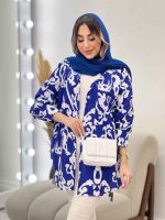 شومیز طرح دار آتیلا کد 4971 - تصویر 6