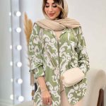 شومیز طرح دار آتیلا کد 4971