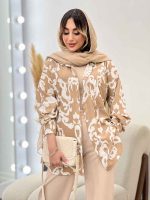 شومیز طرح دار آتیلا کد 4971 - تصویر 13