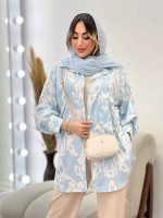 شومیز طرح دار آتیلا کد 4971 - تصویر 12