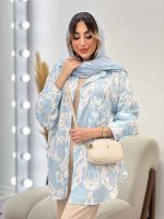 شومیز طرح دار آتیلا کد 4971 - تصویر 3