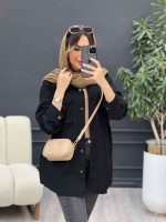 مانتو کتان دو جیب پاکتی سانیا کد 4918 - تصویر 9