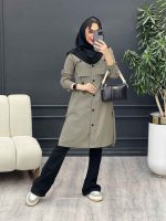 مانتو ژیله جیب نما هلیا کد 4977 - تصویر 3