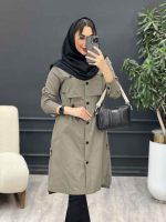 مانتو ژیله جیب نما هلیا کد 4977 - تصویر 13