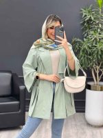 مانتو لینن جیب پاگن کد 4858 - تصویر 9