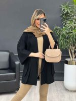 مانتو لینن جیب پاگن کد 4858 - تصویر 4