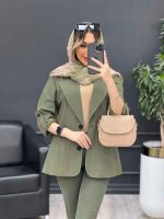 مانتو دو دکمه ثمین کد 4868 - تصویر 2