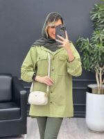 مانتو دو جیب پیله بغل چاک کد 4956 - تصویر 18
