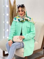 مانتو دو جیب پیله کد 4907 - تصویر 5
