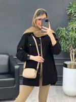 مانتو دو جیب پیله بغل چاک کد 4956 - تصویر 16