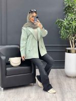 مانتو لینن سر شانه ژیله کد 4815 - تصویر 11