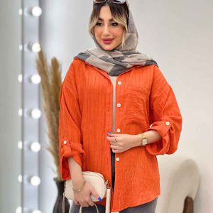 شومیز تک جیب نلی کد 4785