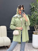 مانتو لینن تک جیب گلدوزی کد 4775 - تصویر 13