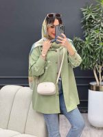 مانتو لینن تک جیب گلدوزی کد 4775 - تصویر 15
