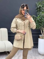 مانتو لینن تک جیب گلدوزی کد 4775 - تصویر 11