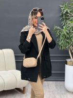مانتو دو جیب پاکتی پایین پاگن کد 4780 - تصویر 13