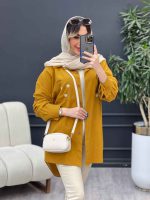 مانتو لینن تک جیب گلدوزی کد 4775 - تصویر 25