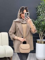 مانتو دو دکمه ثمین کد 5091 - تصویر 14