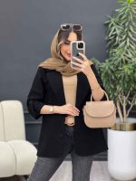 مانتو دو دکمه ثمین کد 5091 - تصویر 22