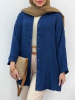 شومیز برش دار نوژان کد 5086 - تصویر 17