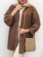 شومیز برش دار نوژان کد 5086 - تصویر 23
