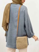 شومیز برش دار نوژان کد 5086 - تصویر 21