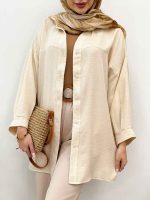 شومیز برش دار نوژان کد 5086 - تصویر 6