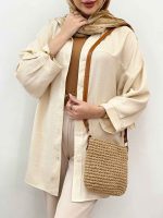 شومیز برش دار نوژان کد 5086 - تصویر 19
