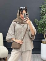 شومیز راه راه نگار کد 5066 - تصویر 18