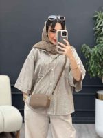 شومیز راه راه نگار کد 5066 - تصویر 9