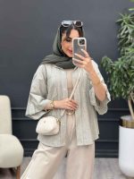 شومیز راه راه نگار کد 5066 - تصویر 7