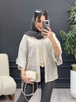 شومیز راه راه نگار کد 5066 - تصویر 28