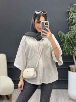 شومیز راه راه نگار کد 5066 - تصویر 13
