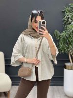 شومیز راه راه نگار کد 5066 - تصویر 21
