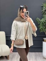شومیز راه راه نگار کد 5066 - تصویر 12