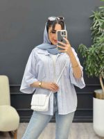 شومیز راه راه نگار کد 5066 - تصویر 11