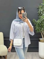شومیز راه راه نگار کد 5066 - تصویر 2